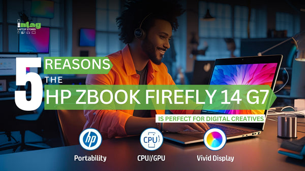 digital creative working on the HP ZBook Firefly 14 G7