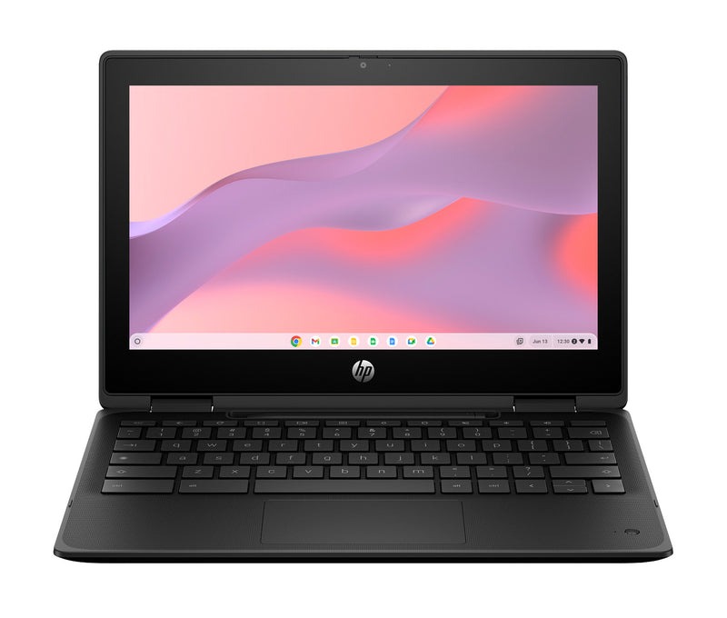 HP Fortis Flip G1m 11 inch Chromebook | MediaTek Kompanio 520 | 8 GB LPDDR4x RAM | 64 GB eMMC storage | ARM Mali-G52 MP2 Integrated Graphics | ChromeOS | 11.6" HD Touch Display, 180° Lay-Flat | Wi-Fi 6 + Bluetooth 5.3