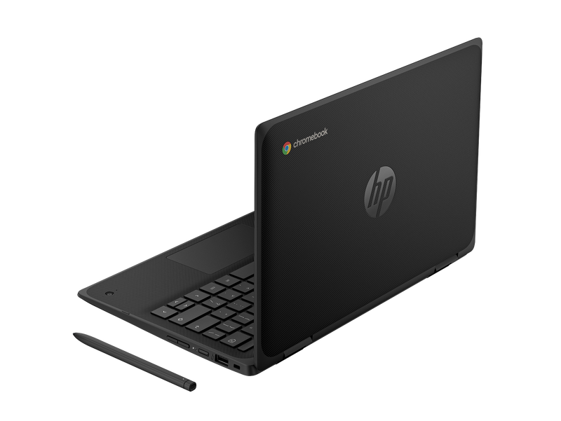 HP Fortis Flip G1m 11 inch Chromebook | MediaTek Kompanio 520 | 8 GB LPDDR4x RAM | 64 GB eMMC storage | ARM Mali-G52 MP2 Integrated Graphics | ChromeOS | 11.6" HD Touch Display, 180° Lay-Flat | Wi-Fi 6 + Bluetooth 5.3