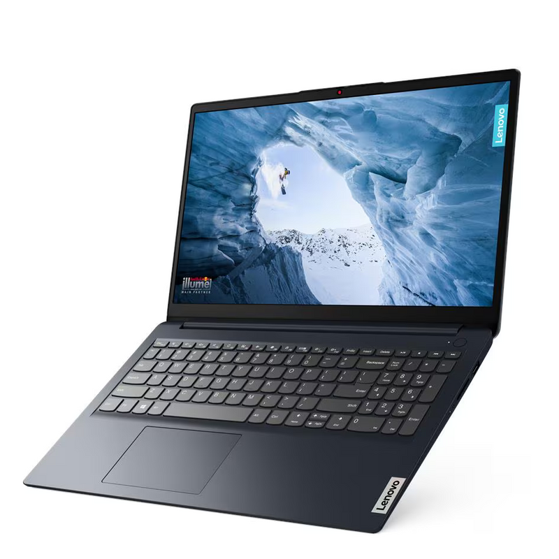 Lenovo Lenovo IdeaPad 1 15IRU7 Laptop | | Intel i5-1335U Processor | 8GB DDR4 RAM | 256 GB SSD | Intel® Iris® Xe Graphics | 15.6” FHD (1920 x 1080)IPS 300nits Anti-glare Display | Touch Screen | Windows 11 Professional Licensed | Abyss Blue | New — angle 3 view