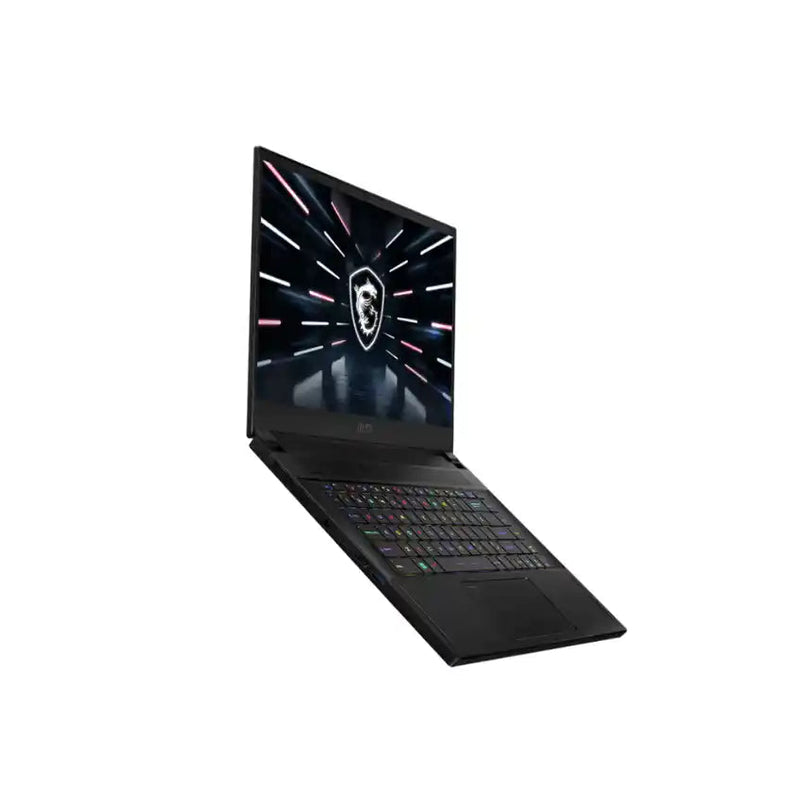 MSI MSI GS66 Stealth Laptop | Intel Core i7-12700H | 16GB RAM DDR5 | 512GB SSD NVMe | Nvdia GeForce RTX 3070 Ti GPU | 15.6" FHD/240Hz | Windows 11 Professional Licensed | FingerPrint Reader | Core Black — angle 3 view