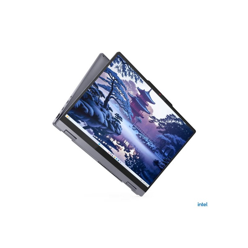 Lenovo Lenovo IdeaPad 5 2-in-1 14IAL10 Laptop | | Intel® Core™ Ultra 5 225U Processor(15th Generation) | 8GB DDR5X RAM | 512GB M.2 SSD | Integrated Intel Graphics | 14” WUXGA IPS Touch Display | Windows 11 Professional Licensed | Abyss Blue | New — angle 3 view