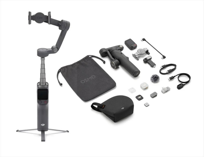 DJI Osmo Mobile 8P Creator Combo | Gimbal with Mic Mini 2 and FrameTap
