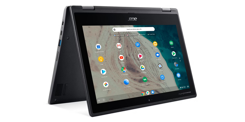 Acer Chromebook Spin R752 x360| Intel Celeron N4020| 4 GB RAM| 32 GB Storage| Chrome Operating System| 11.6" HD Touch Gorrila-Glass Display| Intel UHD Graphics 600| Updates till 2029