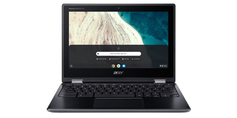 Acer Chromebook Spin R752 x360| Intel Celeron N4020| 4 GB RAM| 32 GB Storage| Chrome Operating System| 11.6" HD Touch Gorrila-Glass Display| Intel UHD Graphics 600| Updates till 2029