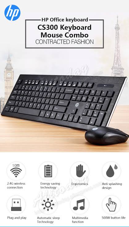 hp 230 wireless keyboard & mouse set